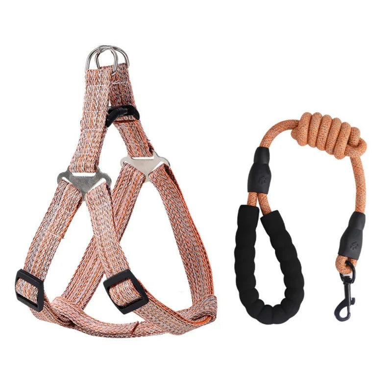 New Nylon Dog Harness, No Pull Adjustable Vest