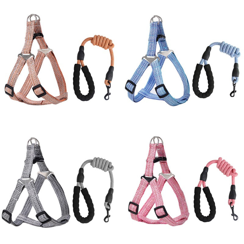 New Nylon Dog Harness, No Pull Adjustable Vest