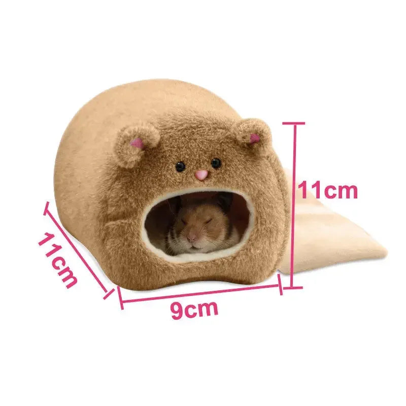 Hamster Rat Hammock Pig Squirrel Winter Pet Hanging Nest+Mat House Bed Animal Mice Rat