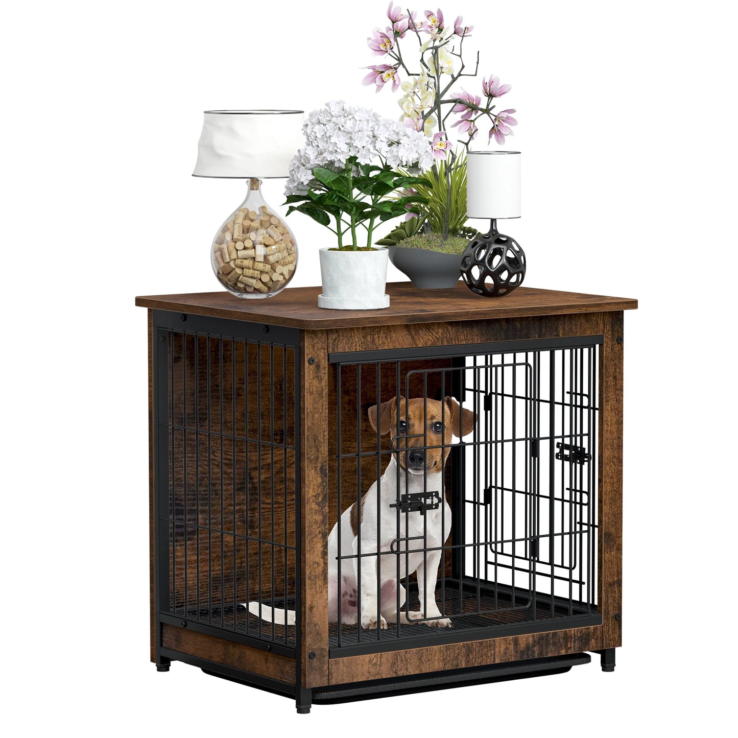 Dog Cage, Furniture End Table Pet Kennel