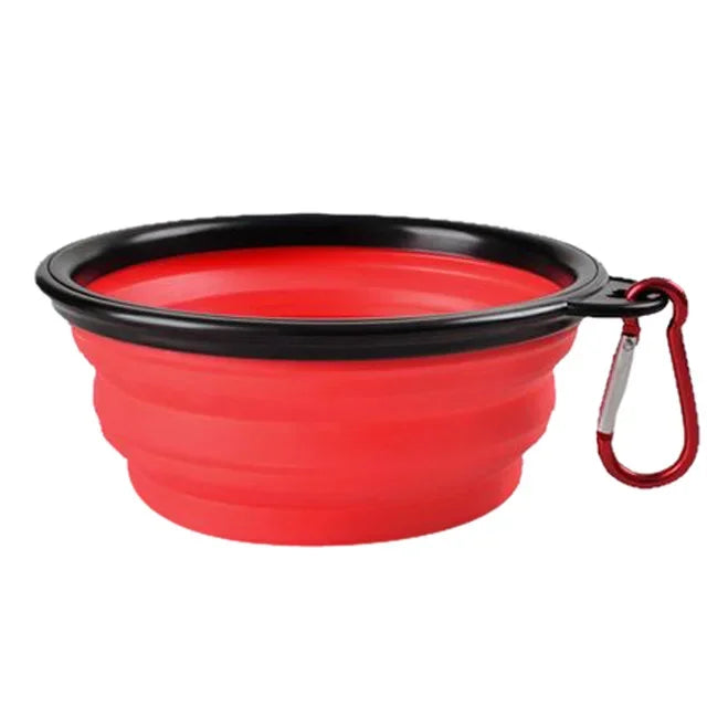 Collapsible Pet Silicone Dog Food, Water Bowl