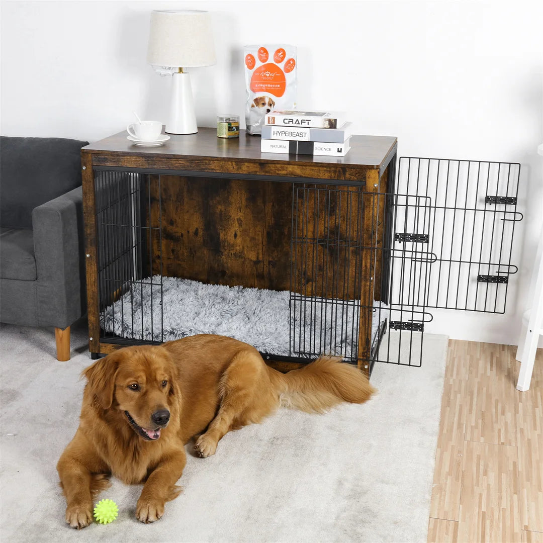 Dog Cage, Furniture End Table Pet Kennel