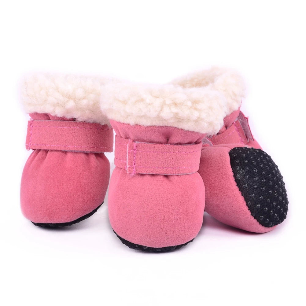 Plush Pet Dog Boots Socks, Cat Booties Footwear