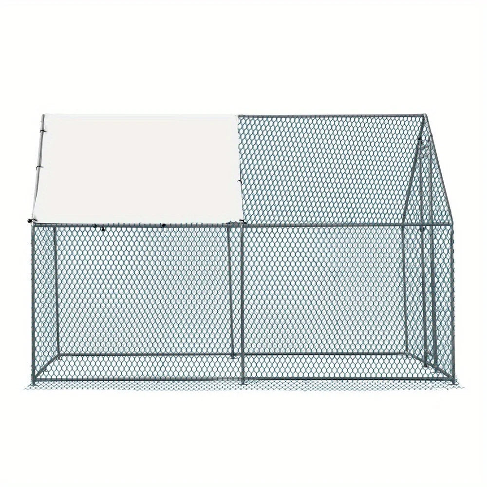 10 x 10 feet large metal chicken coop