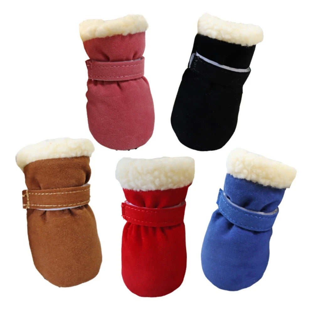 Plush Pet Dog Boots Socks, Cat Booties Footwear