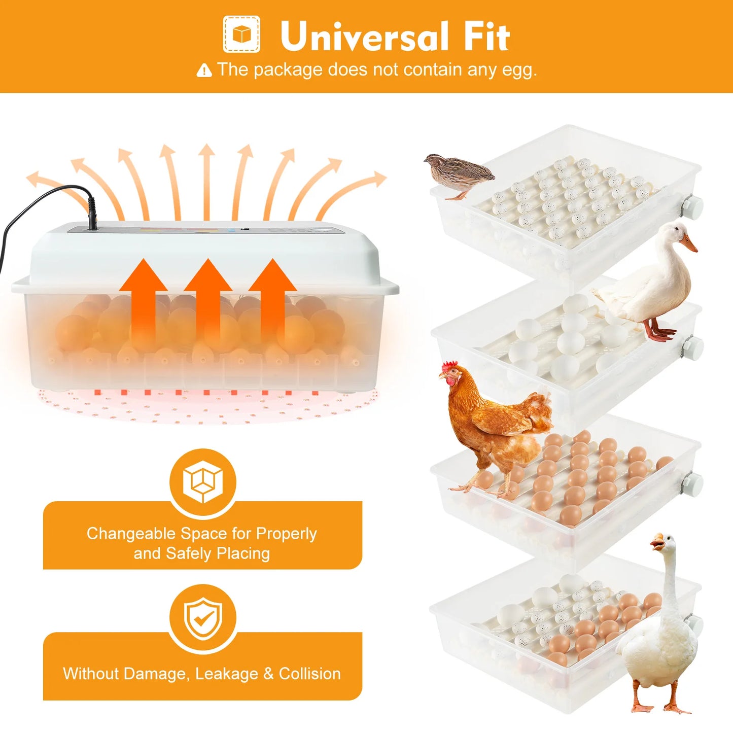 64-Egg Single-Layer Incubators, Automatic Egg Rotation