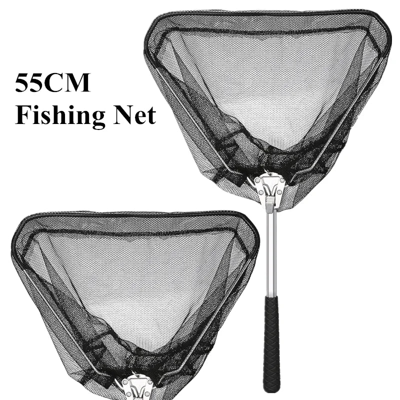 Telescopic Landing Net, Course Sea Mesh Net For Fly Fishing