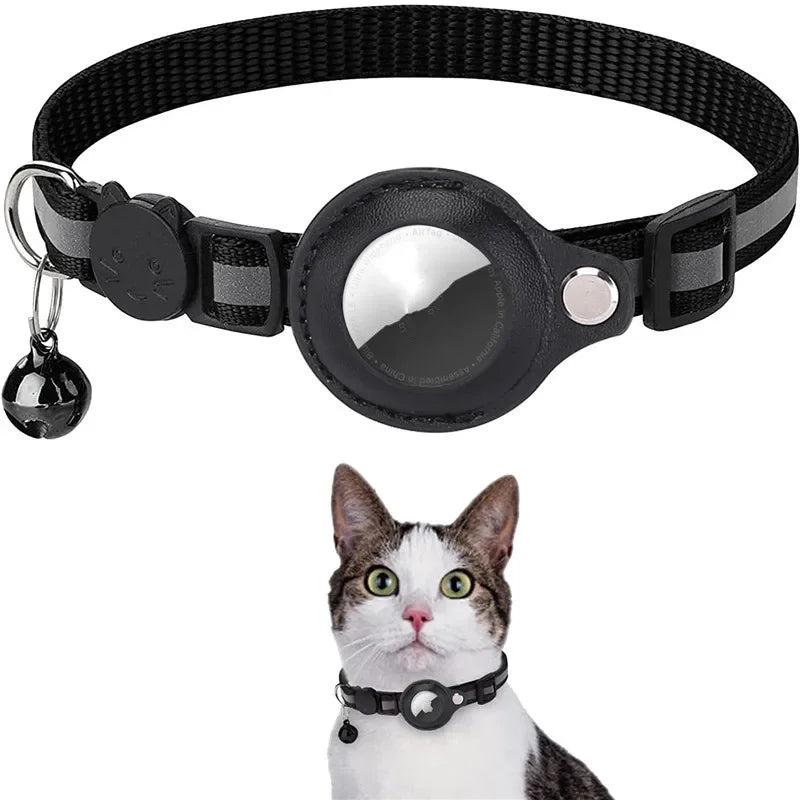 Nylon Reflective Collar with Waterproof Holder Case For Air Tag