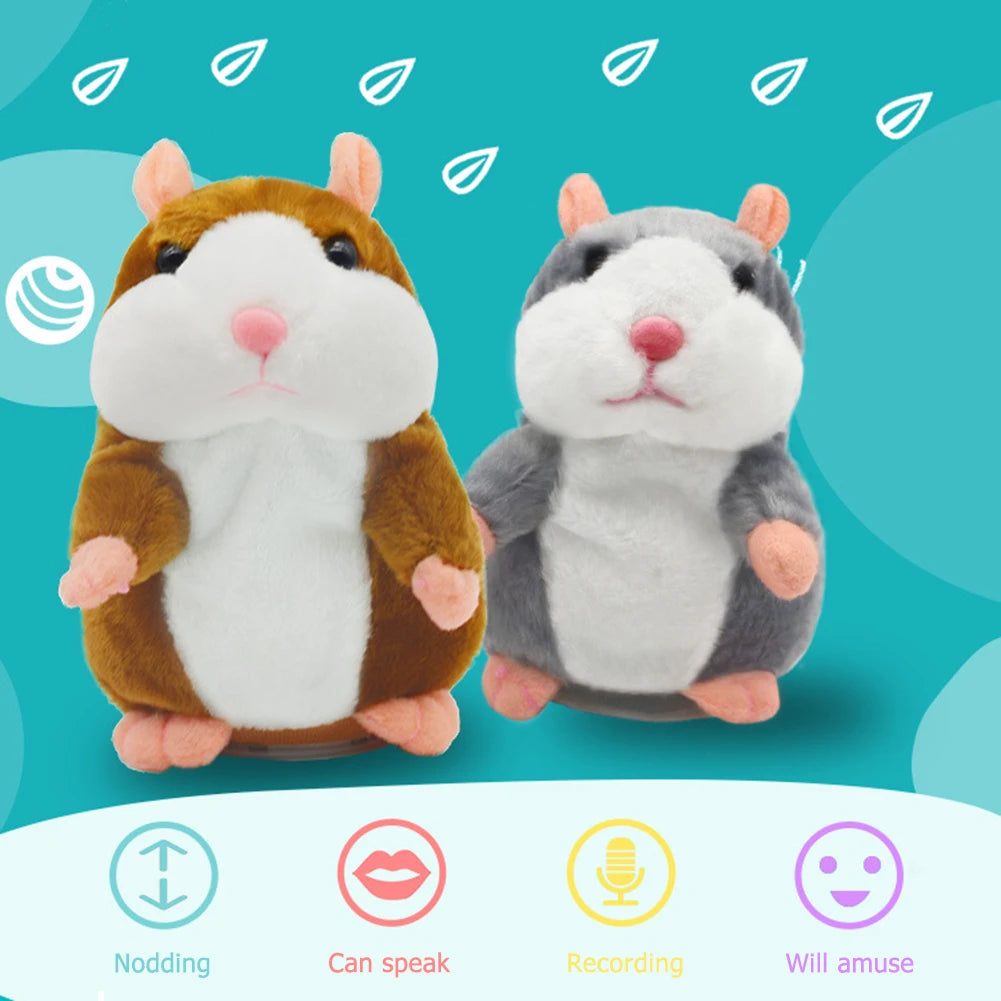 Cute Walking Talking Hamster Plush Animal Doll