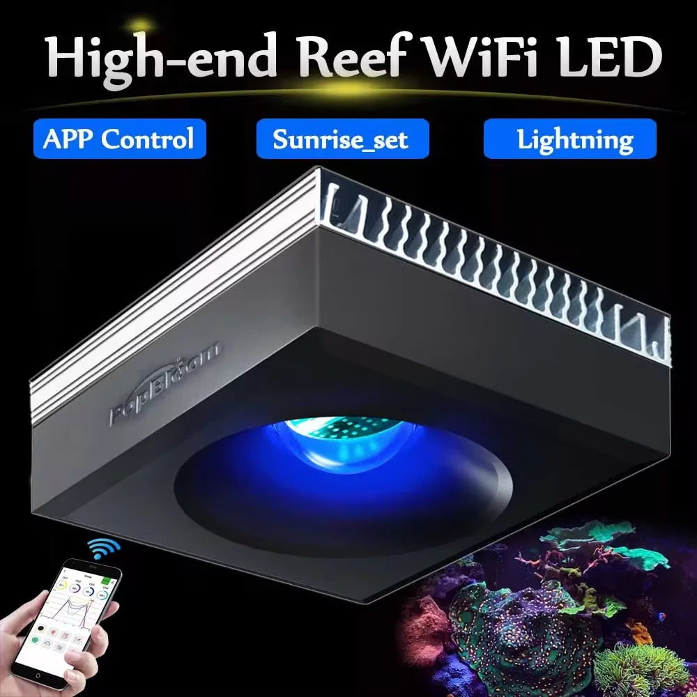 PopBloom RL90 Marine Aquarium Light, WiFi Program