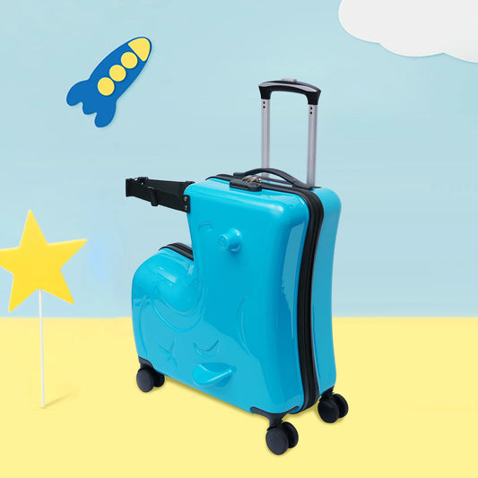 20" Kids Ride On Suitcase Portable