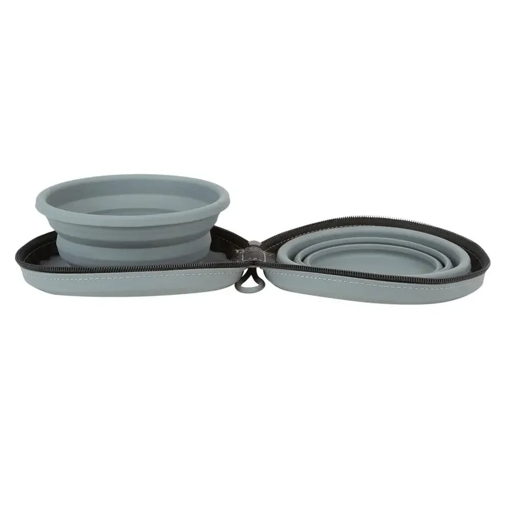 Collapsible Silicone Pet Travel Bowl Case