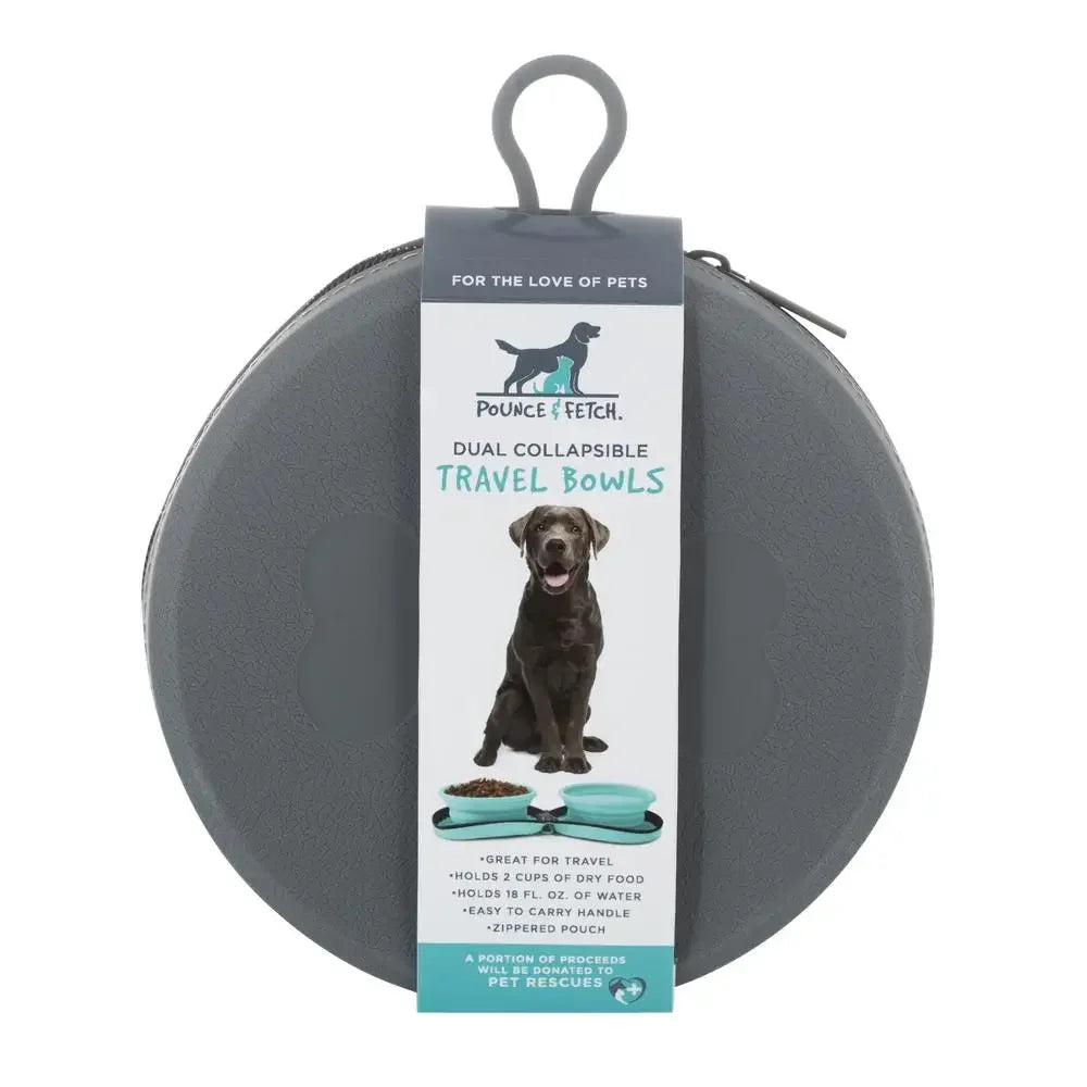 Collapsible Silicone Pet Travel Bowl Case