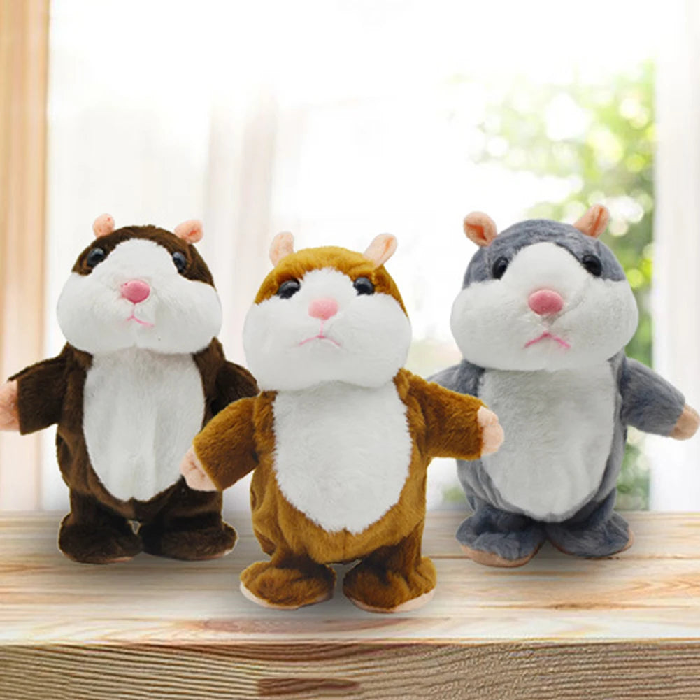 Cute Walking Talking Hamster Plush Animal Doll