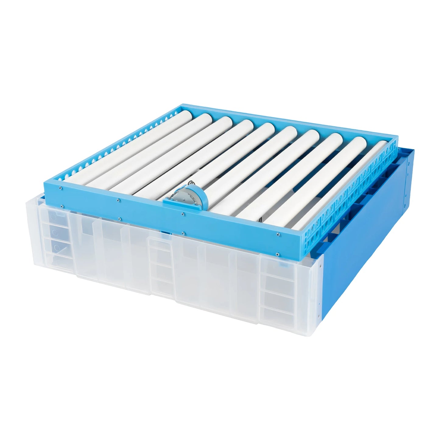 AC110V/DC12V Blue 80W 64 Eggs Incubator Automatic Digital Chicken Egg Hatcher Temperature Control