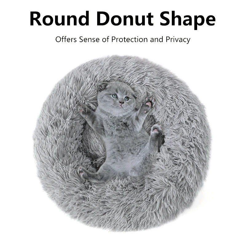 Fluffy Pet Round Dog Beds