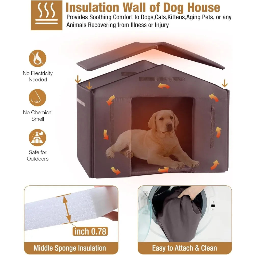 Outdoor Extra Large Dog House Insulated