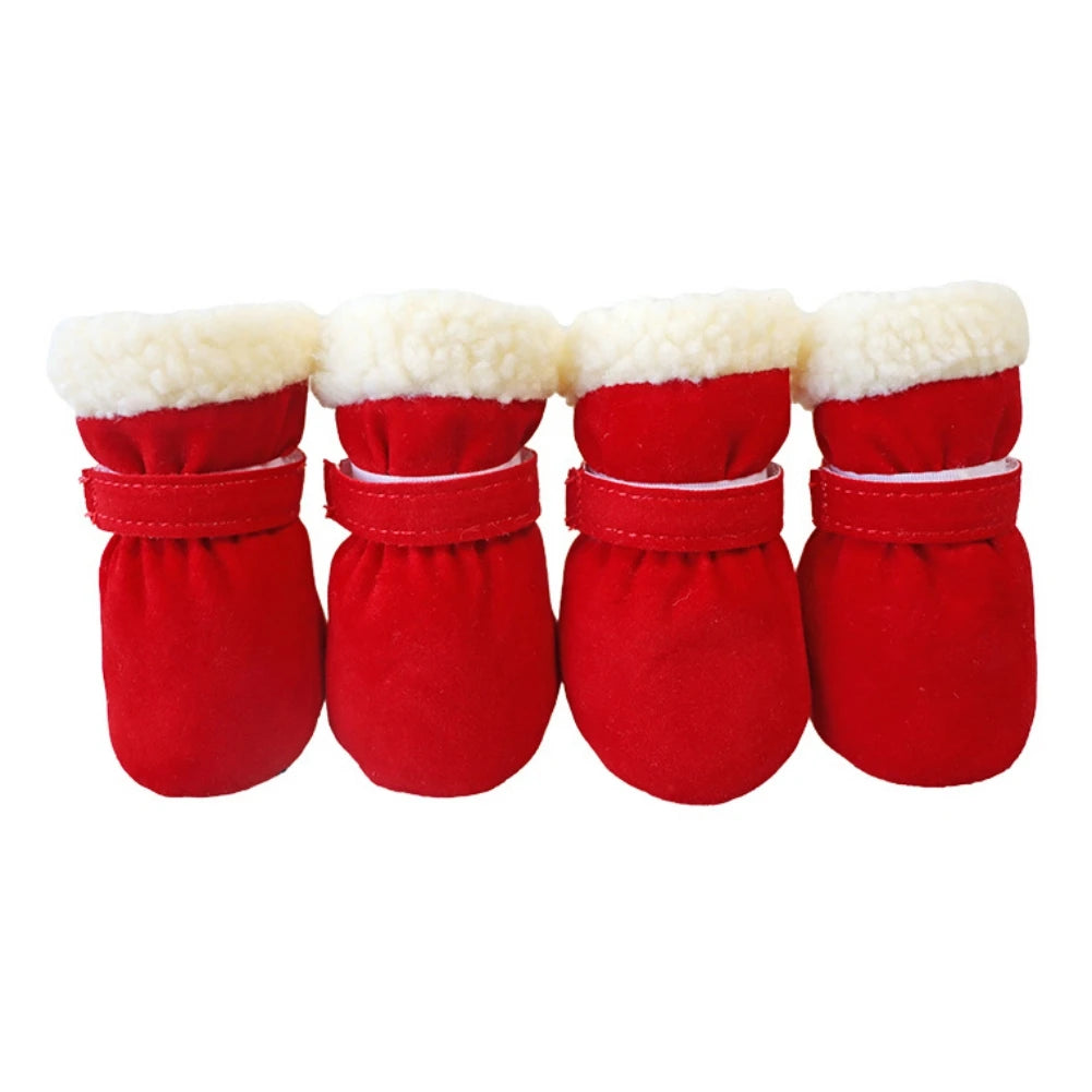 Plush Pet Dog Boots Socks, Cat Booties Footwear