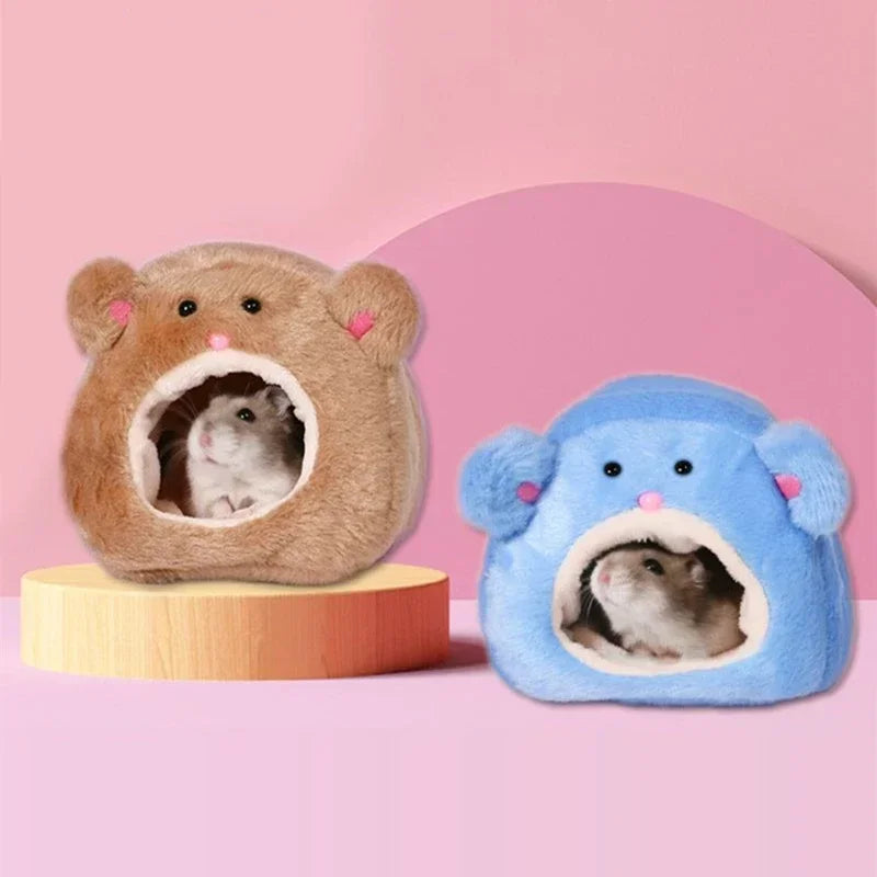 Hamster Rat Hammock Pig Squirrel Winter Pet Hanging Nest+Mat House Bed Animal Mice Rat