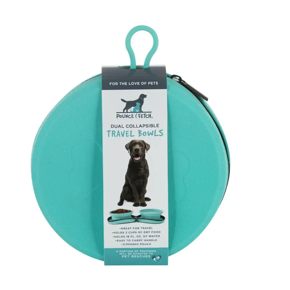 Collapsible Silicone Pet Travel Bowl Case