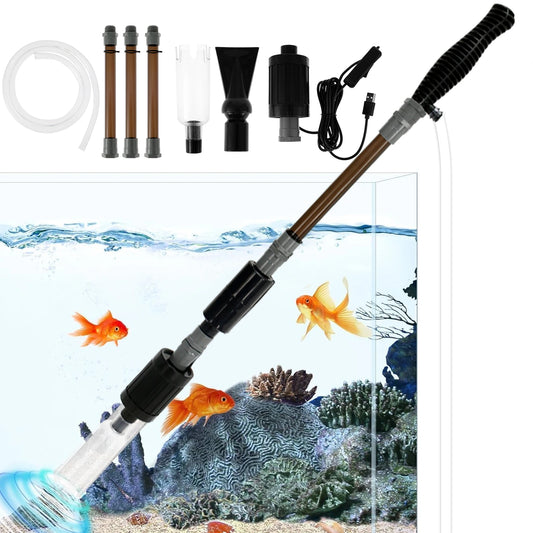 Aquarium Electric Fish Tank Vacuum Cleaner, Remove  sand, Change Water, Remove Dirt