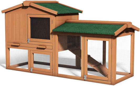 Large Chicken Coop, Wooden Hen House, Rabbit Ramp