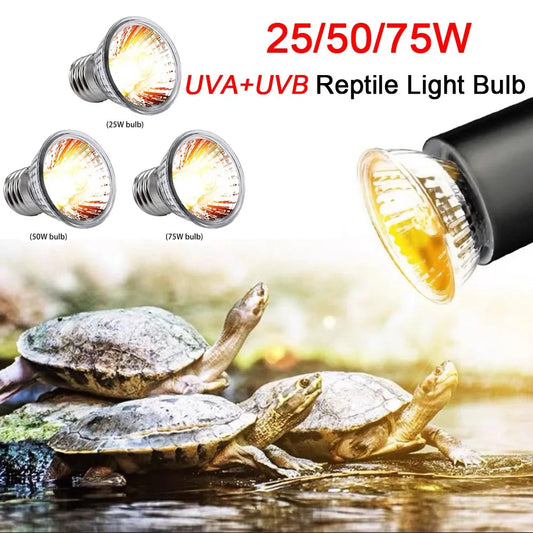 1/5/10PCS 25/50/75W UVA+UVB Reptile Lamp Bulb