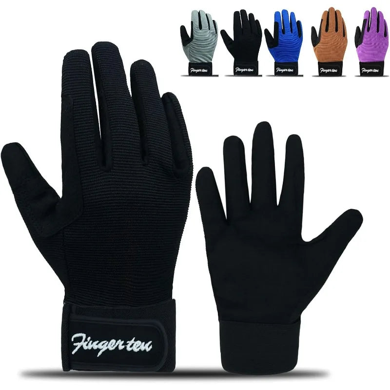 Horse Riding Gloves for Kids, Girls/Boys Mesh Breathable