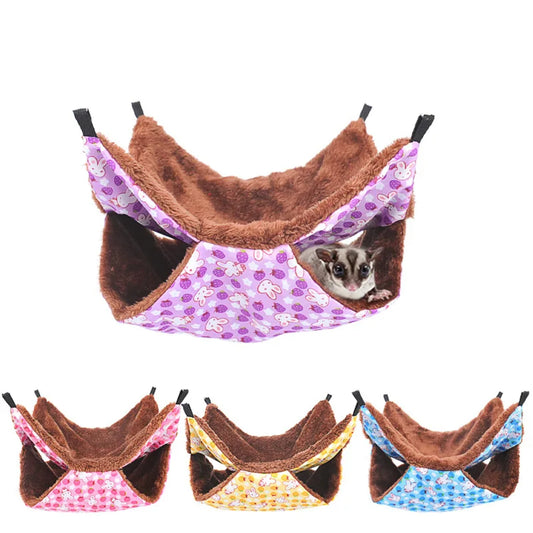 Fleece-lined Pet Hammock For Small Animals