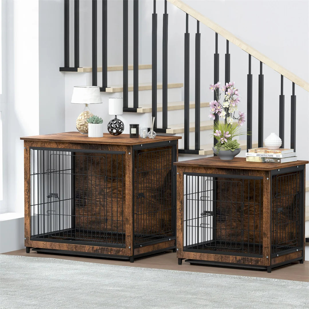 Dog Cage, Furniture End Table Pet Kennel