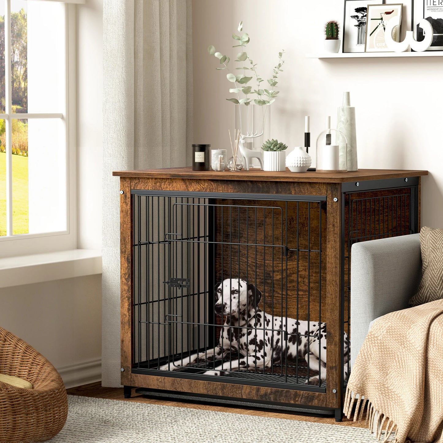 Dog Cage, Furniture End Table Pet Kennel