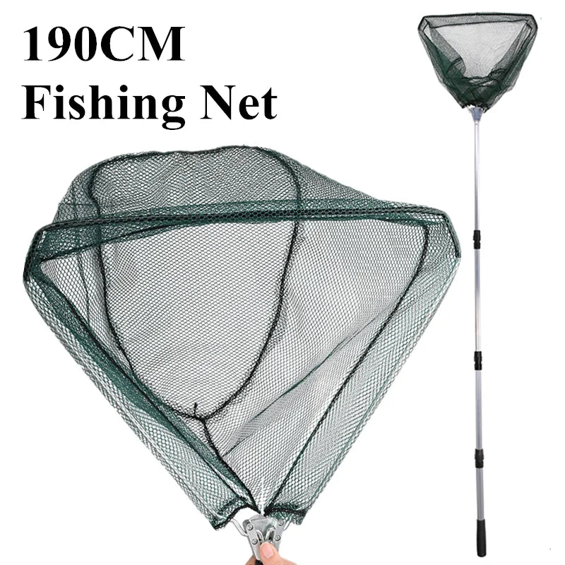 Telescopic Landing Net, Course Sea Mesh Net For Fly Fishing