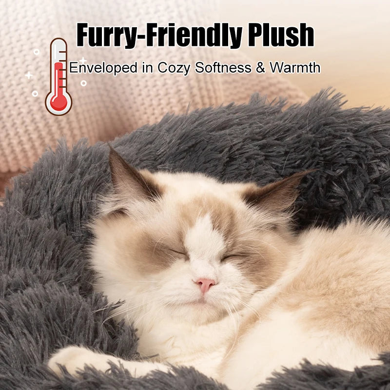 Fluffy Pet Round Dog Beds