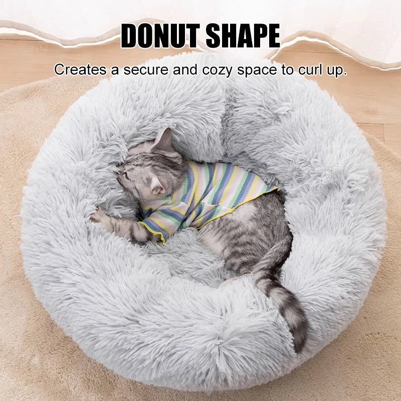 Fluffy Pet Round Dog Beds