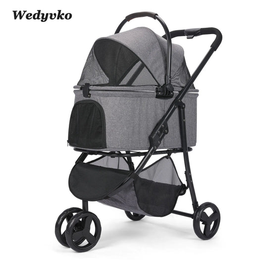 Pet Stroller Foldable Dog Puppy Stroller