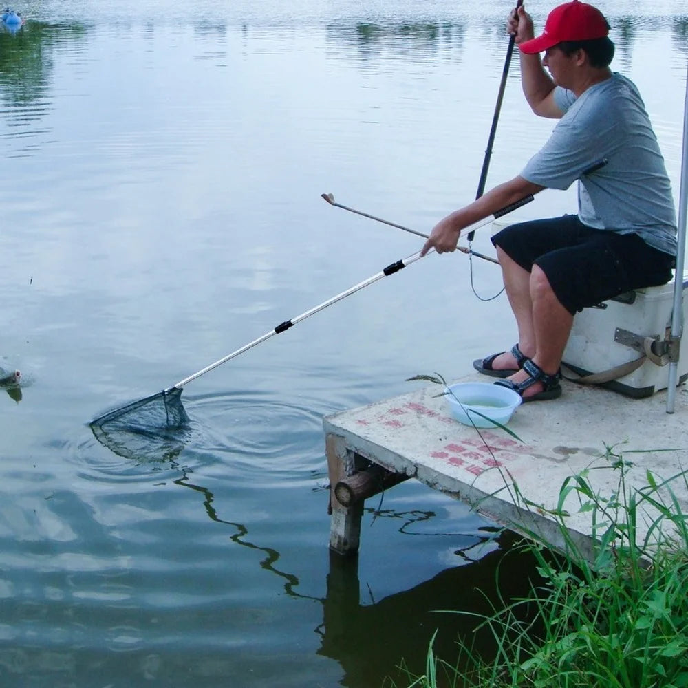 Telescopic Landing Net, Course Sea Mesh Net For Fly Fishing