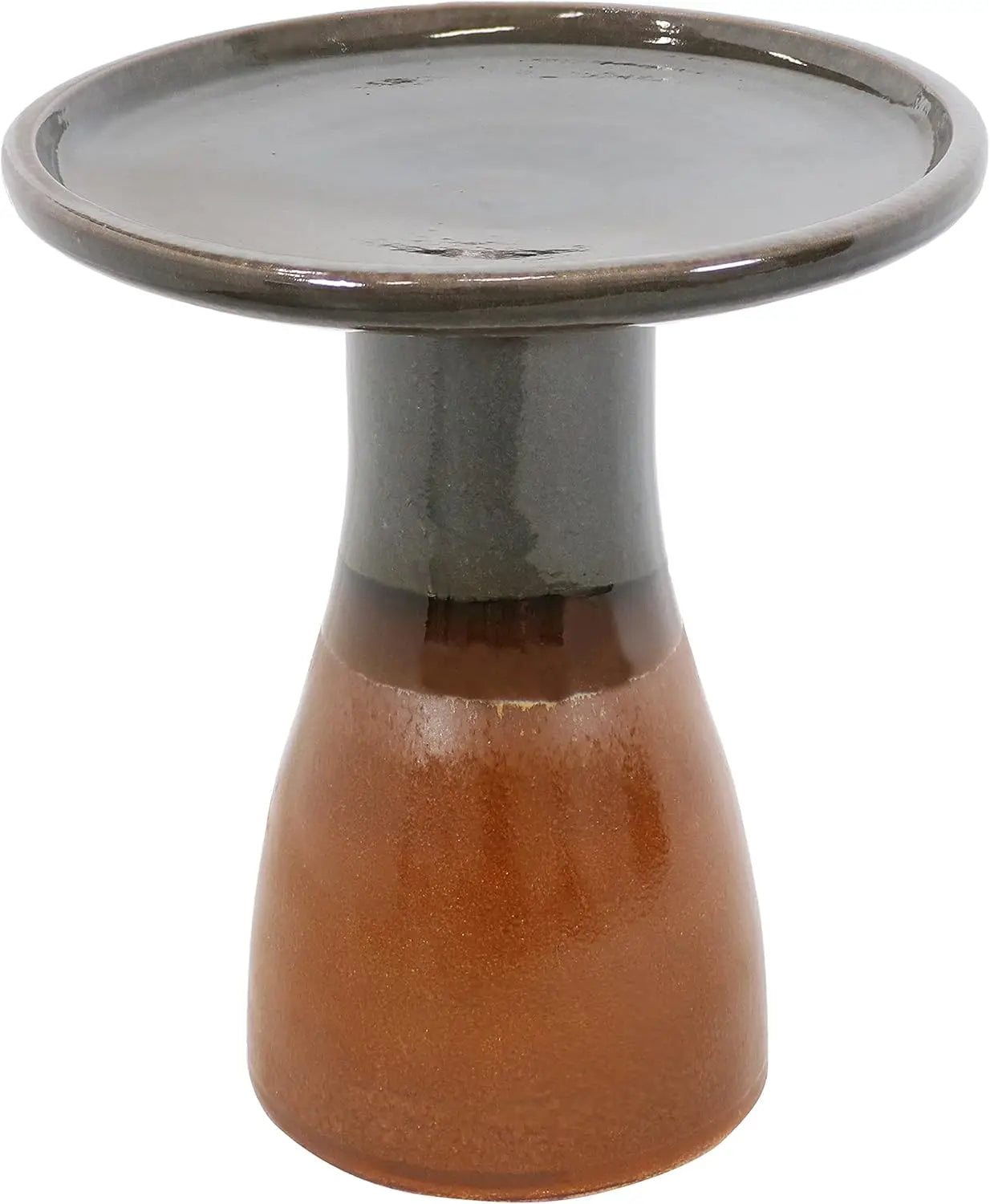 21-Inch H Ceramic Bird Bath for Outside