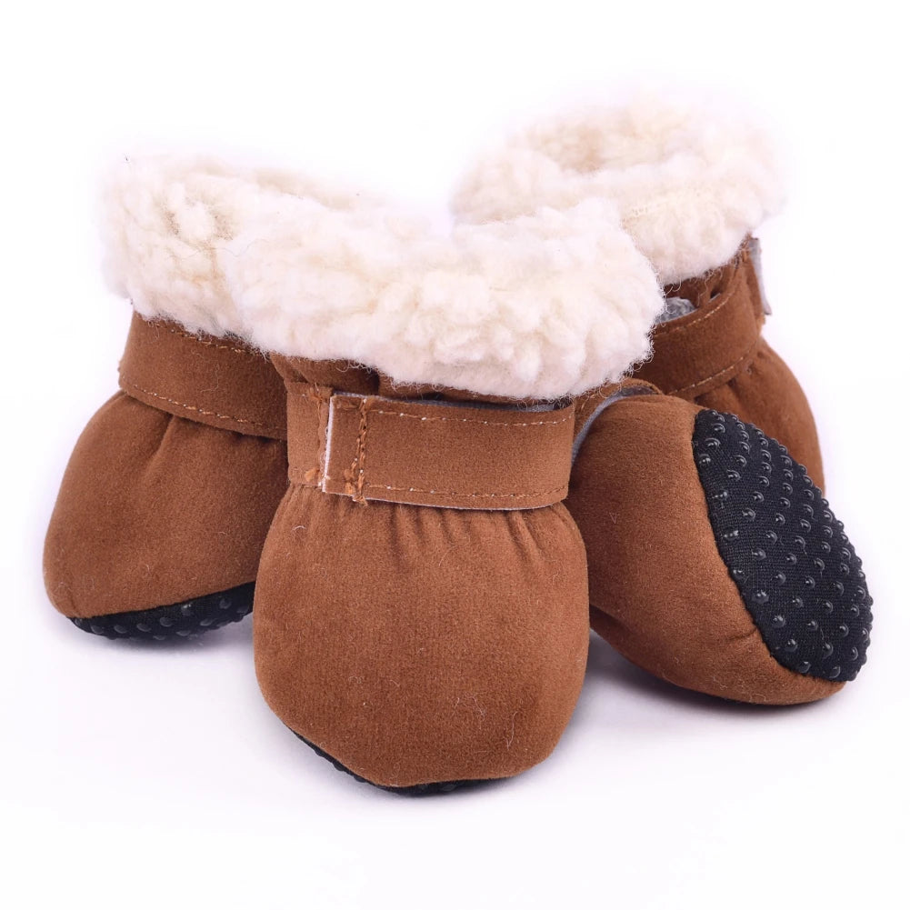 Plush Pet Dog Boots Socks, Cat Booties Footwear