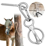 1 Set Heavy-Duty Horse Tie Ring Horse Training Equipment Prevent Horses From Pulling Back 1 Set Heavy-Duty Horse Tie Ring Horse Training Equipment Prevent Horses From Pulling Back