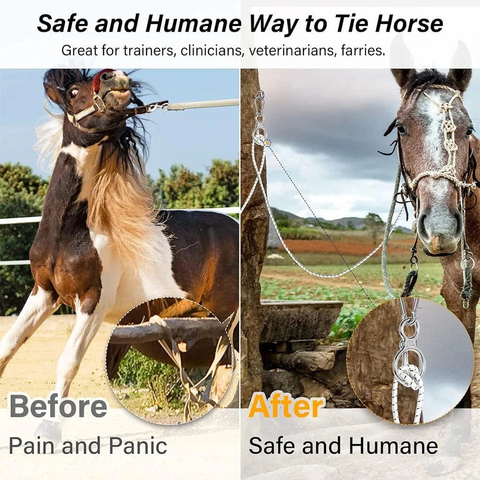 1 Set Heavy-Duty Horse Tie Ring Horse Training Equipment Prevent Horses From Pulling Back 1 Set Heavy-Duty Horse Tie Ring Horse Training Equipment Prevent Horses From Pulling Back