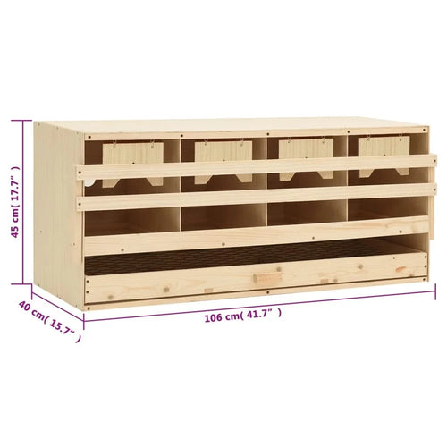 1pcs / United States Chicken Laying Nest 4 Compartments Pine Wood Nesting Box Farming Supplies 106x40x45cm Chicken Laying Nest 4 Compartments Pine Wood Nesting Box Farming Supplies 106x40x45cm