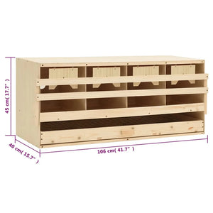 1pcs / United States Chicken Laying Nest 4 Compartments Pine Wood Nesting Box Farming Supplies 106x40x45cm Chicken Laying Nest 4 Compartments Pine Wood Nesting Box Farming Supplies 106x40x45cm