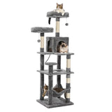AMT0134GY / spain Large Cat Tree for Indoor Large Cats Tall Cat Tower for Fat Cats with Super Big Hammock, Cat Climbing Trees with Scratching Post Large Cat Tree for Indoor Large Cats Tall Cat Tower for Fat Cats with Super Big Hammock, Cat Climbing Trees with Scratching Post