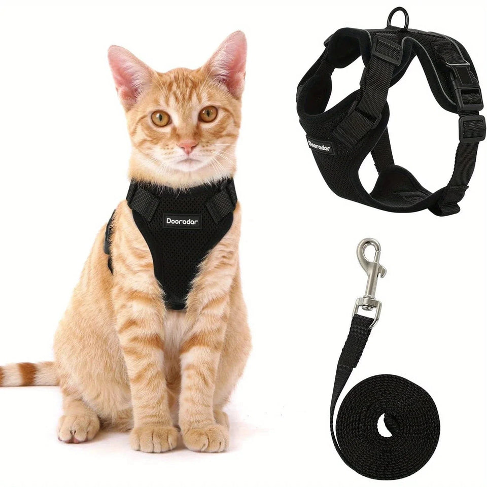 black / S / United States Cat Leash Non-Slip Adjustable Leash Non-Slip Cat Leash Vest Pet Chest Carrier Cat Leash Non-Slip Adjustable Leash Non-Slip Cat Leash Vest Pet Chest Carrier