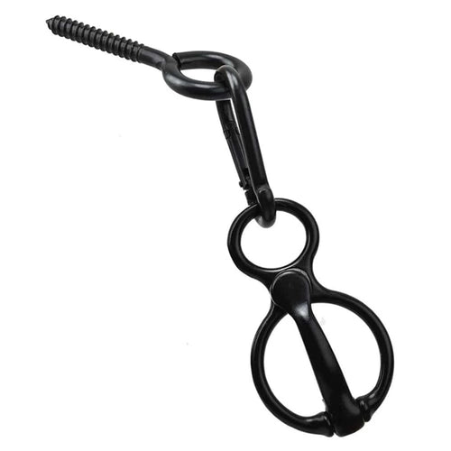 Black / United States 1 Set Heavy-Duty Horse Tie Ring Horse Training Equipment Prevent Horses From Pulling Back 1 Set Heavy-Duty Horse Tie Ring Horse Training Equipment Prevent Horses From Pulling Back