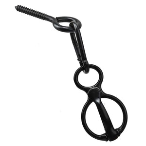 Black / United States 1 Set Heavy-Duty Horse Tie Ring Horse Training Equipment Prevent Horses From Pulling Back 1 Set Heavy-Duty Horse Tie Ring Horse Training Equipment Prevent Horses From Pulling Back