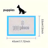 Blue / United States 100 17.7"x13" inch 6-layer protective structure, Disposable absorbent dog training pads 100 17.7"x13" inch 6-layer protective structure, Disposable absorbent dog training pads