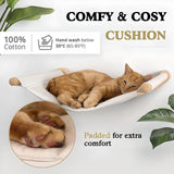 Cat Hammock Wall Mounted Cat Shelf With Two Steps For Sleeping, Playing, Climbing, And Lounging Cat Hammock Wall Mounted Cat Shelf With Two Steps For Sleeping, Playing, Climbing, And Lounging