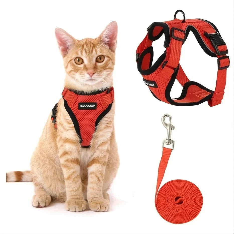 Cat Leash Non-Slip Adjustable Leash Non-Slip Cat Leash Vest Pet Chest Carrier Cat Leash Non-Slip Adjustable Leash Non-Slip Cat Leash Vest Pet Chest Carrier