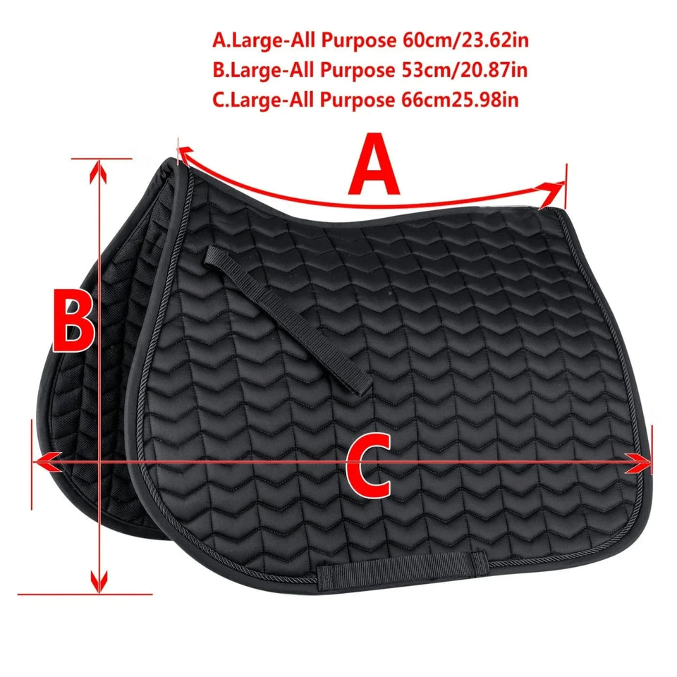 Classic saddle pad with elegant and unusual quilting. The girth loops are opened by a touch tape fastener. Classic saddle pad with elegant and unusual quilting. The girth loops are opened by a touch tape fastener.
